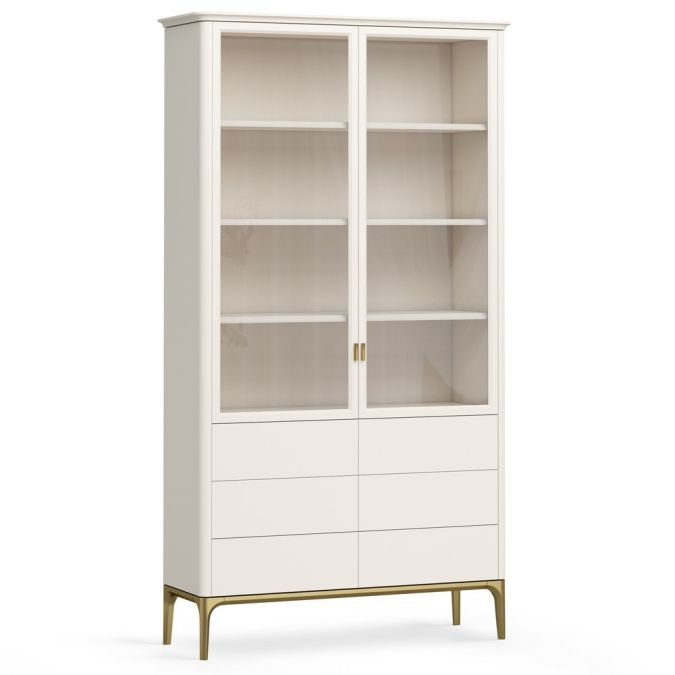 Фото Шкаф книжный 6 ящиков Альтэ Pr122D-gold ПРИМО Голд