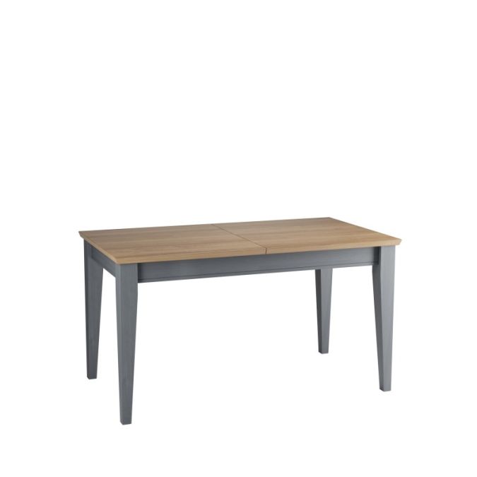Фото Стол обеденный Форест/Сканди 160х80 со вставкой серый 7046/антик