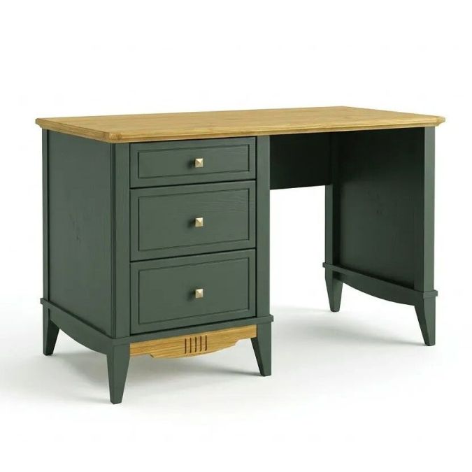 Фото Стол Пенни письменный NN 120 грин 6020/антик 24