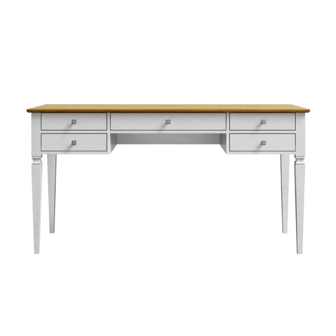 Фото Стол письменный Ольса-С 005 белый лак / антик 24