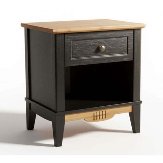 Фото Тумба Пенни прикроватная NN блэк/антик 24