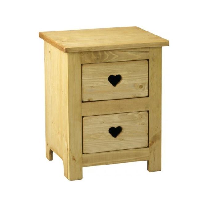 Фото Тумба прикроватная 2 ящика с сердцем CHEVET 2T COEUR