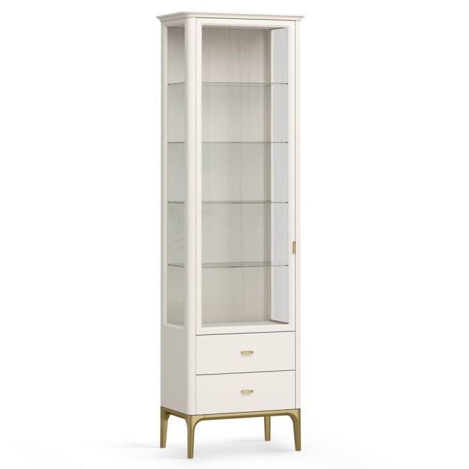 Фото Витрина стеклянная L Альтэ Pr113LCP-gold ПРИМО Голд