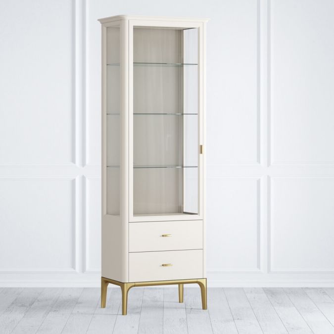 Фото Витрина стеклянная малая L Pr013LCP-gold Primo gold