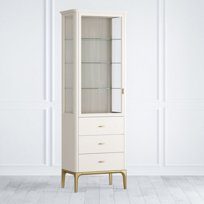 Фото Витрина стеклянная малая L Pr013LDP-gold Primo gold