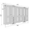 Шкаф 6 дверей APs626E-K04-S Atelier Home 