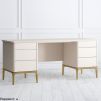 Стол письменный с тумбами Pr083AT-gold Primo gold 
