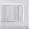 Шкаф 6 дверей S626E-K00-S Silvery Rome 