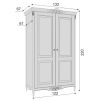 Шкаф 2 двери APs622-K04-S Atelier Home 