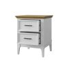 Тумба прикроватная «Квадро-С» 02 (Белый лак-Антик 24) 