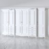 Шкаф 6 дверей S626E-K00-S Silvery Rome 