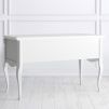 Кабинетный стол пристенный S111M.1S-K00-S Silvery Rome 