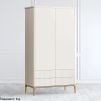 Шкаф 2 двери Pr019B1T-gold Primo gold 