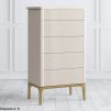 Комод 5 ящиков Pr065AT-gold Primo gold 