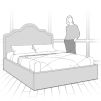 Кровать с подъемным механизмом K05-B14 Vary bed 