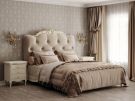 Кровать с мягким изголовьем 160*200 R716D-K02-G-B01 Romantic Gold 