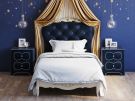 Кровать с мягким изголовьем 90*190 A509D-K02-G-B01 Atelier Gold 
