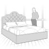 Кровать с подъемным механизмом K05Y-B10 Vary bed 