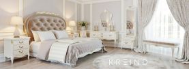 Кровать с мягким изголовьем 180х200 Romantic Gold R518D-К02-AG-B01 