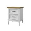 Тумба прикроватная «Квадро-С» 02 (Белый лак-Антик 24) 