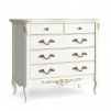 Комод бельевой 5 ящиков APg109-K02-G Ательер Голд 