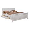 Кровать Мальта-М с ящиками 160х200 Белый воск