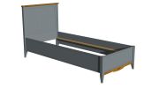 Кровать Пенни 90x200 серый 7046 антик 24 