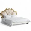 Кровать с мягким изголовьем 180*200 R568-K02-GG-B01 Романтик Голд 