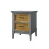 Тумба прикроватная «Квадро-С» 02 (Серый 7042-Антик 24) 