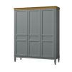 Шкаф для одежды Ольса-С 30 серый 7042 - антик 24 