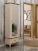 Шкаф для прихожей Пенни с зеркалом (Белый воск / Антик 24) 