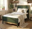 Кровать Пенни 90x200 грин 6020/антик 24 