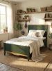 Кровать Пенни 90x200 грин 6020/антик 24 