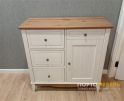 Комод 113 для прихожей Пенни (Белый воск / Антик 24) 