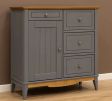 Комод 113 для прихожей Пенни (Серый 7046 / Антик 24) 