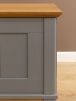 Тумба (сундук) V2 Пенни серый 7046/антик 24 