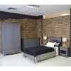 Кровать Пенни 90x200 серый 7046 антик 24 