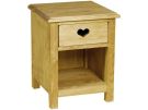 Тумба прикроватная 1 ящик с сердцем с нишей CHEVET 1T COEUR NICHE 