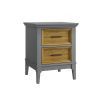 Тумба прикроватная «Квадро-С» 02 (Серый 7042-Антик 24) 