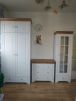 Витрина Бейли со стеклянной дверью белый воск-антик 